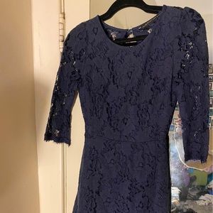 Navy blue lace dress